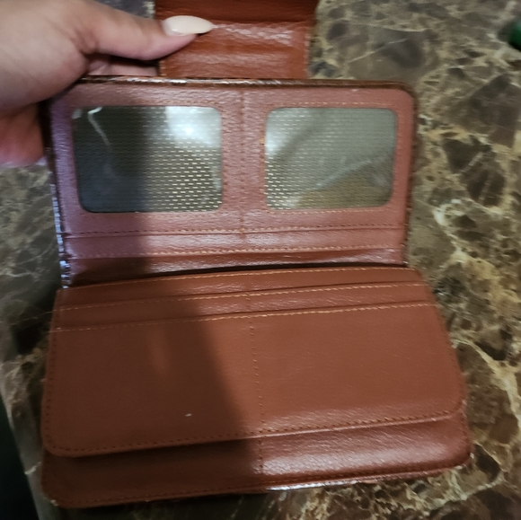 EUC Leather Wallet with Checkbook - Picture 4 of 8